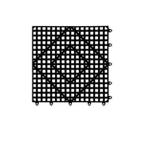 San Jamar - Rejilla Negra 30.5 X30.5Cm