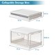 thumbnail image 2 of Contenedor de Almacenamiento Kmiectse Paquete de 3 Transparente Plegable 23 QT, 2 of 8