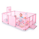 thumbnail image 1 of Corral Bebe Infantil 3en1 Juego Malla Tela Oxford 180x120cm Rosa, 1 of 8