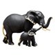 thumbnail image 4 of Estatua De Elefante Oficina Estatua De Animal Hecha A Mano Adornos Negro Madre E Hijo, 4 of 5