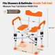 thumbnail image 5 of Silla De Ducha Con Asiento Acolchado Brazos Y Respaldo Soporta 500 Lbs, 5 of 8