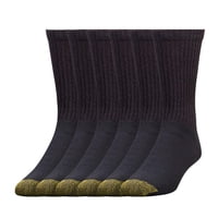 Calcetines Deportivos Goldtoe 656S De Algodón Con Cuello Redondo Para Hombre, Color Negro, Talla Xl