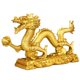 thumbnail image 4 of Estatuilla De Dragón Noble Estatua De Oro Decoración De Mesa Para Wealth Luck Collectible L, 4 of 5