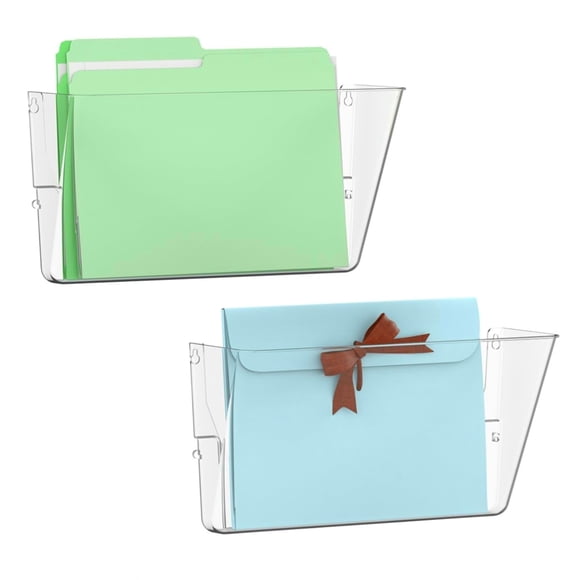 Porta documentos Gawerk 35x10/5x21 cm transparente – paquete de 2