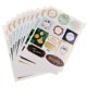 thumbnail image 5 of 12Pc 2018 Christmas Series Gold Estampado Adhesivo Autoadhesivo Natural, 5 of 5