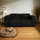 thumbnail image 3 of Sofa Aura Tres Cuerpos Lino Negro, 3 of 3