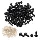 thumbnail image 1 of Uxcell 9mm Ojos de Seguridad, 80 Piezas Ojos de Plástico para Manualidades con Arandelas para Animales de Peluche DIY, 1 of 6
