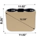 thumbnail image 4 of Portavasos IOKONE 28x21x10 cm Cuero PU Beige, 4 of 9
