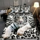 thumbnail image 2 of Juego de cama con estampado de tigre blanco, 2 of 3
