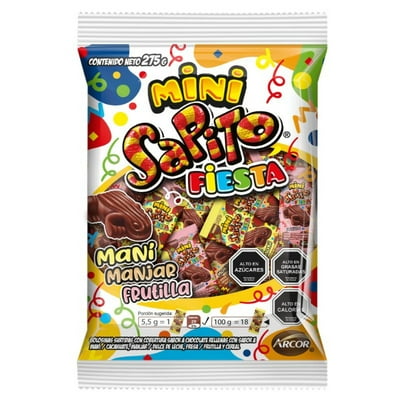 Chocolate Sapito Mix Fiesta 275 G Arcor