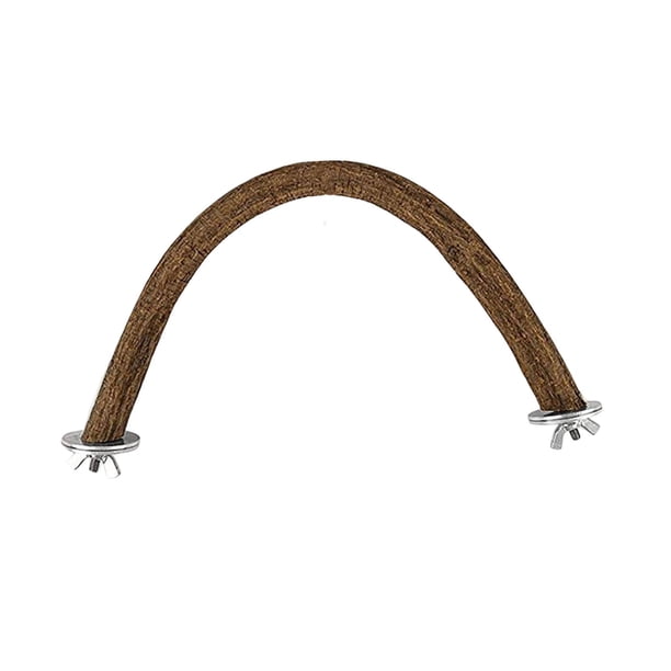 Percha de madera para pájaros, soporte educativo, accesorios para jaula de escalada en reposo, juguete para percha de pájaros, entrenamiento de pájaro M