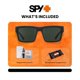 thumbnail image 2 of Gafas de sol Spy 54 mm Negro/Verde Cuadrado, 2 of 4