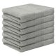 thumbnail image 1 of REGALWOVEN Paños Faciales de Algodón a Rayas, Toallas Absorbentes y Ligeras para Baño, Hotel, Spa 13' x 13' Gris Paquete de 6, 1 of 7