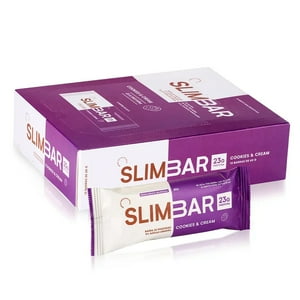 Slimbar - Box 12 Barras De Proteina 60Gr C/U Cookies -