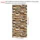 thumbnail image 3 of 1 Roll Vintage Brown Stone Brick Wallpaper Peel And Stick Refrigerator Speaker Dryer Cabinet Oven Appliance Furniture Home Decor Room Background Kitchen Wallpaper 39.4inchX17.7inch, 3 of 4