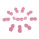 thumbnail image 3 of 10 piezas mini soporte de viaje de lentes de contacto flip-top sostenedor de caja de remojo rosa, 3 of 3
