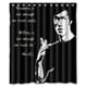 thumbnail image 1 of Cortina de ducha con ganchos para baño, diseño de Bruce Lee, "Enlightening Succes Lessons", 60 x 72 pulgadas, 1 of 3