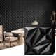 thumbnail image 1 of Panel decorativo de pared Art3d con textura diamante, PVC negro, 33 piezas, 32 pies², 1 of 9