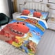 thumbnail image 3 of Pequeña Escuela de Dinos Conjunto de sábanas temático, trío de piezas, cómodo y amigable con la piel, diseño único, regalo de decoración para el hogar para familiares, amigos y fans,135cm *200cm, 3 of 6