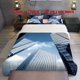 thumbnail image 1 of 3pcs Modern City Glass Curtain Wall High Rise Upward Shooting Theme Printed Three Piece Bedding Set Soft Quilt Cover And Two Pillowcases, 1 of 5