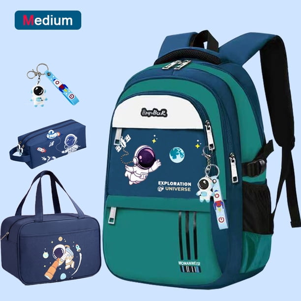 Elementary Student Backpack Children New School Bags for Boys Kids Schoolbags Waterproof Book Bag With Lunch Bag Pencil case