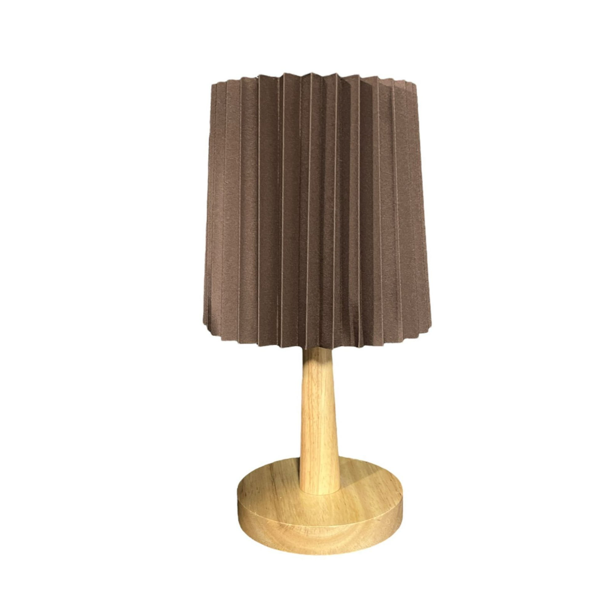 Oem - Lampara De Velador Lampara De Mesa Abanico Madera N