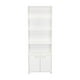 thumbnail image 4 of Mueble Biblioteca Blanco 2 Puertas con 5 Repisas Organizador de Oficina y Sala, 4 of 17