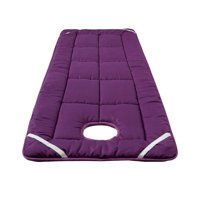 Magideal - Funda Para Cama De Salón, Funda Para Mesa De Spa Con Orificio Para Respirar En La Cara, Sábana De Poliéster Para Salón, Sábanas Para Salón De Belleza Violeta