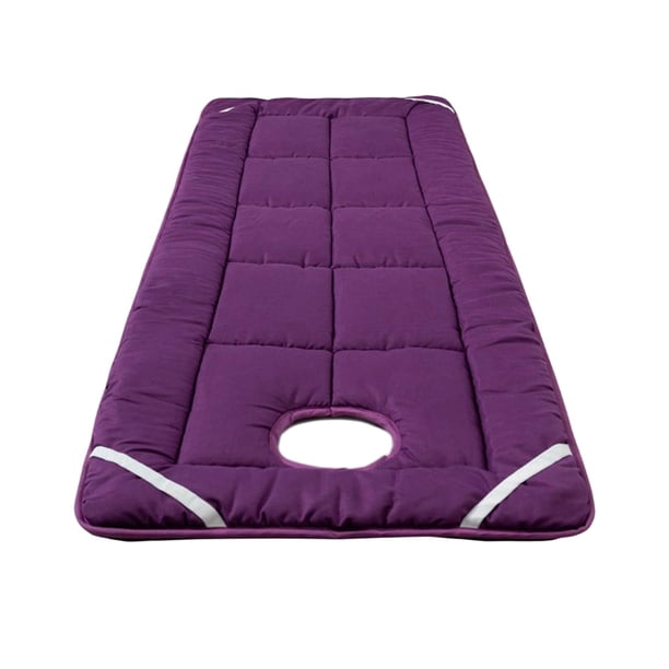 Funda para cama de salón, funda para mesa de SPA con orificio para respirar en la cara, sábana de poliéster para salón, sábanas para salón de belleza Violeta