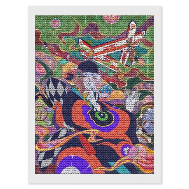 Mononoke: Segundo Capítulo Hinezumi Kits de Pintura de Diamantes para Adultos 5D DIY Diamond Art Kits Full Drill Diamond Dots para Regalo Decoración de Pared y Relajación Artes de Gemas 30*40cm