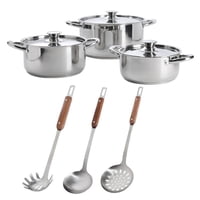 Arthome - Set Bateria De Cocina 9 Piezas Acero Inoxidable Coc13
