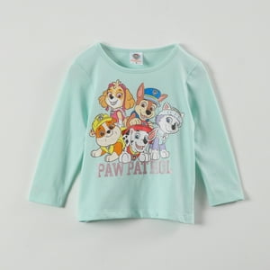 Polera Manga Larga Niña La Patrulla Turquesa Paw Patrol
