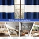 thumbnail image 5 of Cortinas de ventana DriftAway con rayas azul marino de 214 cm para oscurecer la habitación, 5 of 9