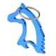 thumbnail image 3 of cabeza de caballo de aluminio simple abridor de botella llavero llavero bolsa colgante azul, 3 of 3