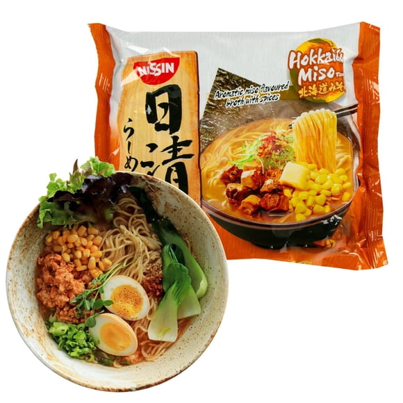 Ramen Instantáneo Hokkaido Miso Nissin 106 Gr