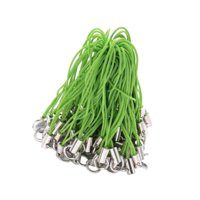 Magideal - 100X Cordones Colgantes Para Teléfono Con Forma De Lazo, Suministros Para Manualidades, Correas Colgantes Para La Mano, Cordones Para Teléfono Móvil P Verde