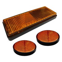 Magideal - Paquete De 3 Reflectores Nocturnos Para Motocicleta, Pegatinas Reflectantes Premium, De Alto Rendimiento Y Alta Visibilidad Para Barco, Motocicleta Y Amarillo