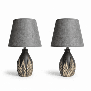 Genérica - Lámpara Velador Mesa Decoración Dormitorio Escritorio Living Minimalista Interior Pack De 2 E27