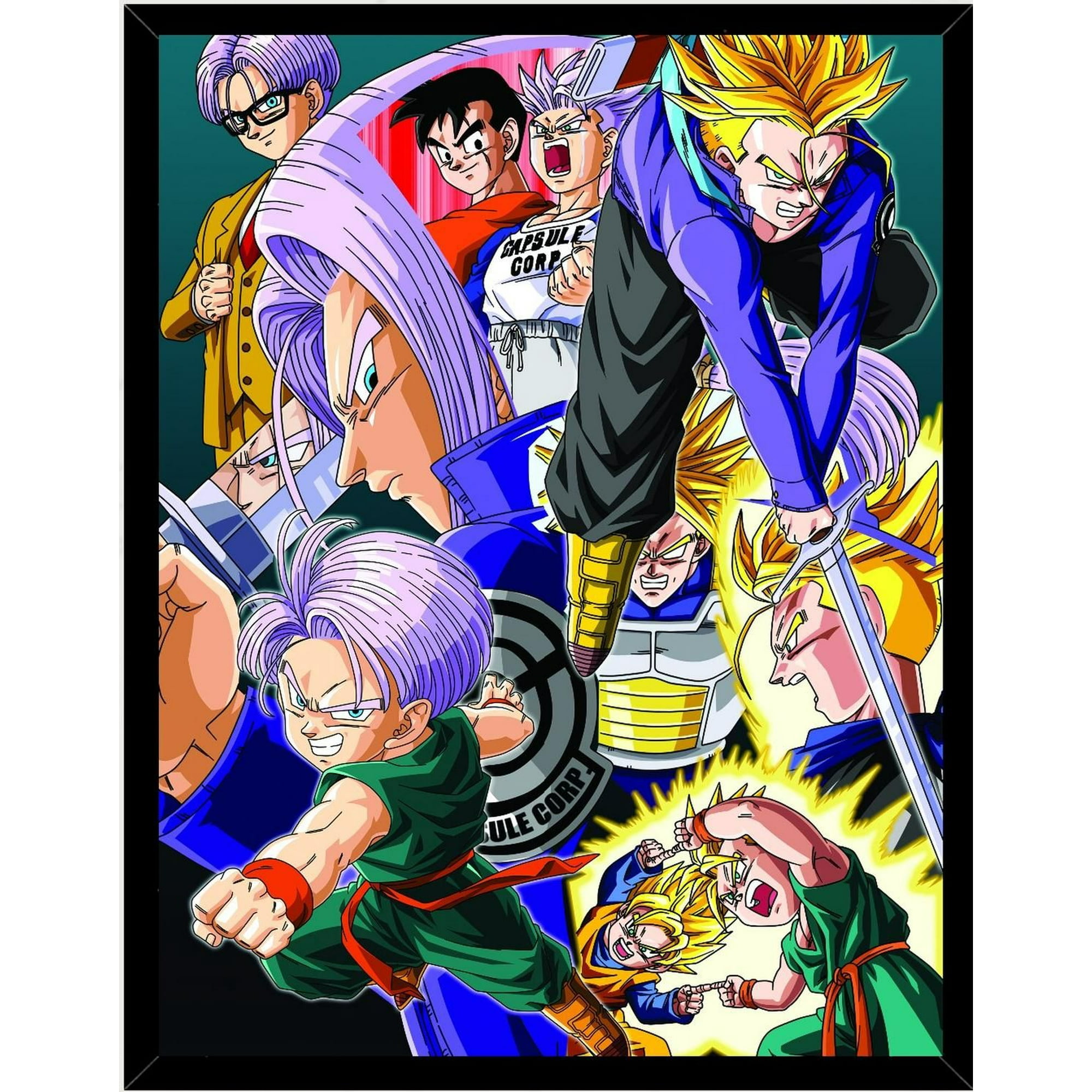 Genérico - Cuadro Decorativo Dragon Ball Trunks Medidas 30x40 Cm