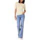 thumbnail image 2 of INSPIRE CHIC Camiseta de Mujer de Manga Corta Cuello de Barco Ligera y Elástica Básica de Punto Casual Talla XS Beige, 2 of 6