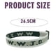 thumbnail image 4 of Pulsera unisex con estampado de letras jacquard y correa de muñeca ajustable WWJD, 4 of 5