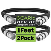 Cables Xlr Gearit Para Micrófono Macho A Hembra, 3 Pines Balanceados