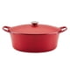 thumbnail image 1 of Horno holandés Rachael Ray NITRO de hierro fundido, 6.5 cuartos de galón, rojo, 1 of 9