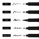 thumbnail image 5 of Juego de 5 Plumas de Pincel Craft 'n' Beyond con Tinta Negra, 5 of 7