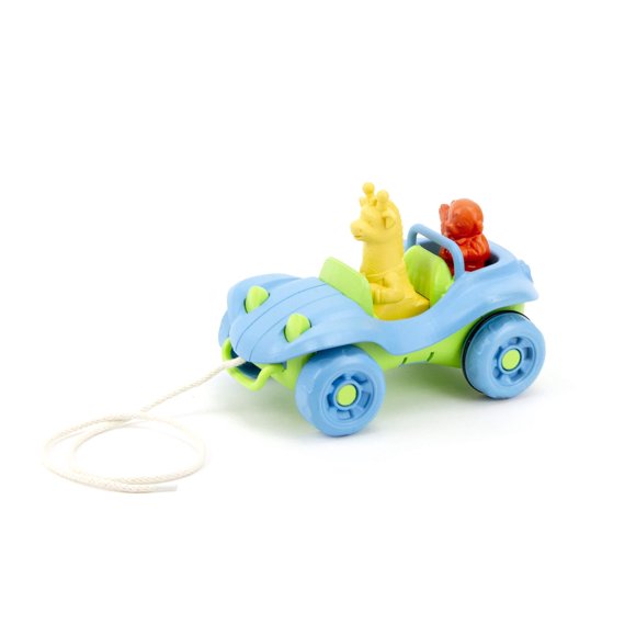 Juguete de arrastre Green Toys Dune Buggy azul de plástico reciclado