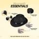 thumbnail image 3 of Conjunto de disfraces divertidos sombreros de fiesta Michael Jackson Fedora Black, 3 of 6