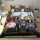 thumbnail image 1 of Familia Moderna Conjunto de sábanas temático, trío de piezas, cómodo y amigable con la piel, diseño único, regalo de decoración para el hogar para familiares, amigos y fans,135cm *200cm, 1 of 6