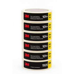 Pack X6 Cinta Masking Tape 101+ 38Mmx50Mt 3M Blanco 11X23X11