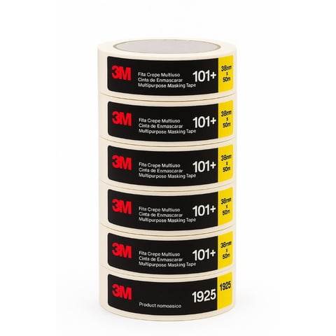 Pack X6 Cinta Masking Tape 101+ 38Mmx50Mt 3M