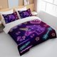 thumbnail image 3 of Purple Unicorn Full Bedding Set for Kids Boys Girls Glitter Galaxy Unicorn Duvet Cover 3 Piece Space Unicorn Comforter Cover, 3 of 5